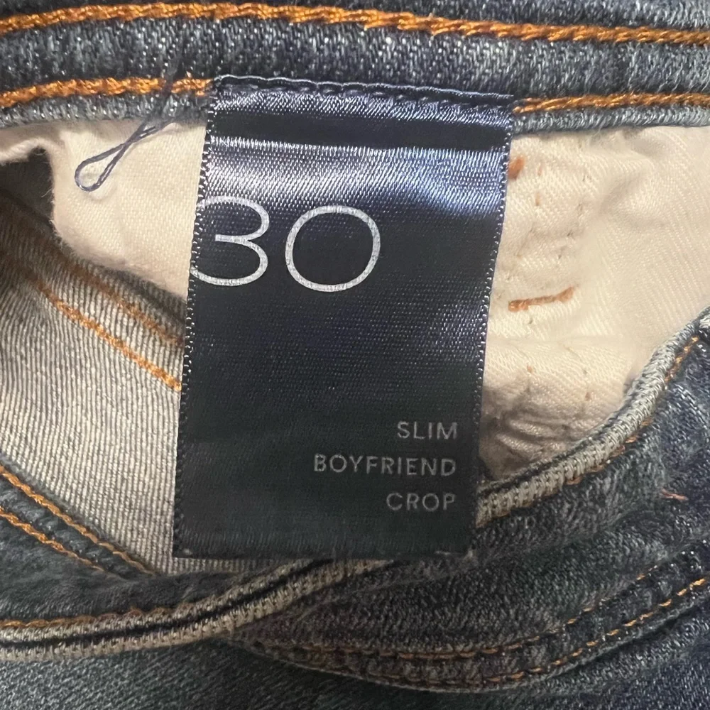 Anthropologie Pilcro And The Letterpress Slim Boyfriend Crop Jeans Size 30 - Picture 12 of 15